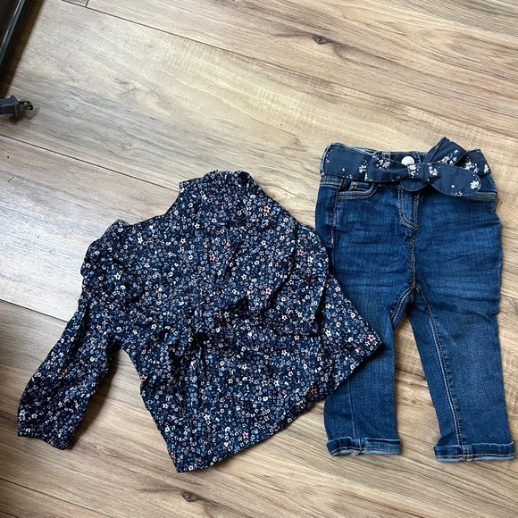 Set of Jeans + Matching Blouse - 6 months - Picture 2 of 5